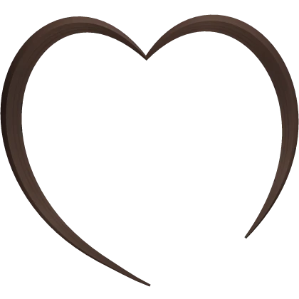 ♡ : brown heart cowlick 