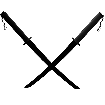 Dual Star Sheathed Back Katana (Black)