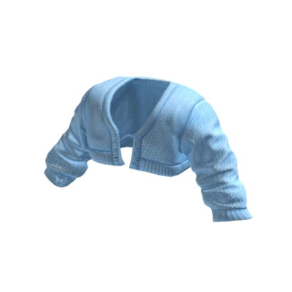 Blue Cropped Cardigan