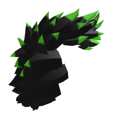 Black & Green Maned Hair