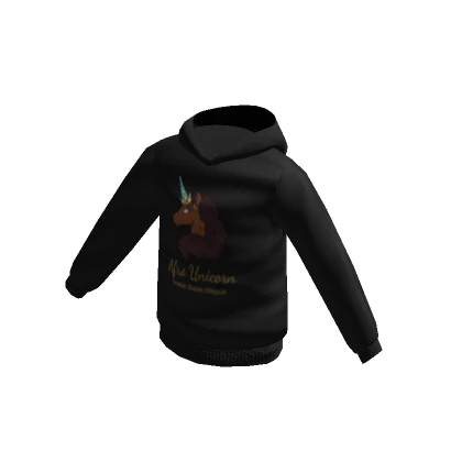 Unicorn Black Hoodie