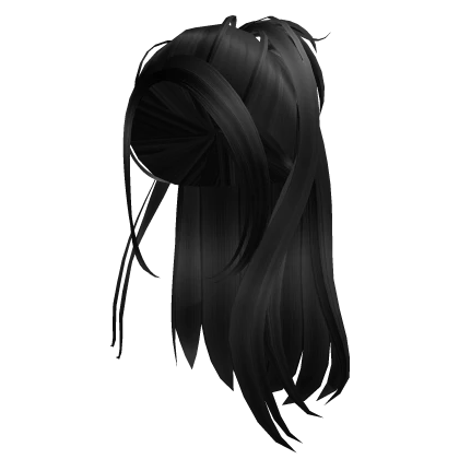 Flowy Long Hair [Black]