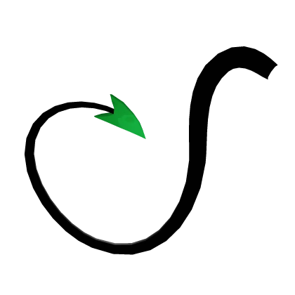 Long Green Demon Tail