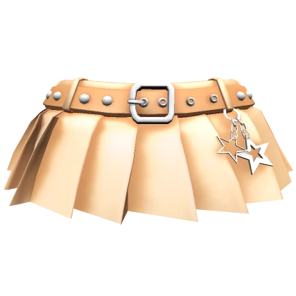 Tan Chibi Star Keychain Skirt