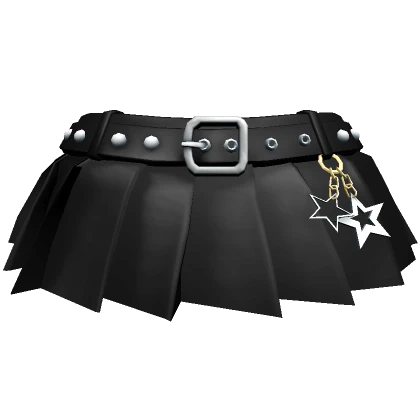 Black Chibi Star Keychain Skirt