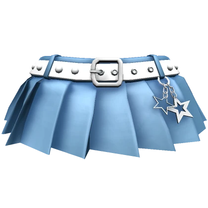 Blue Chibi Star Keychain Skirt