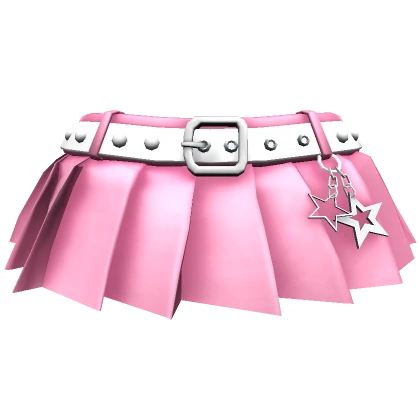 Pink Chibi Star Keychain Skirt