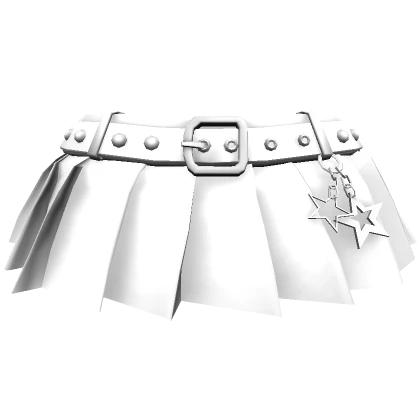 White Chibi Star Keychain Skirt