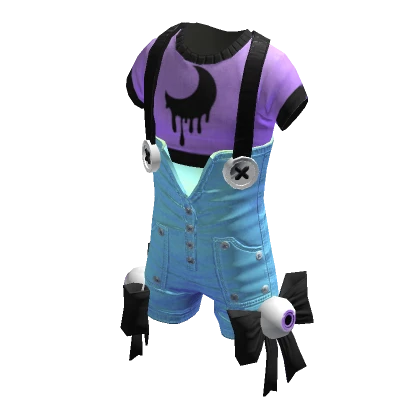 Monster Overalls Pastel Purple