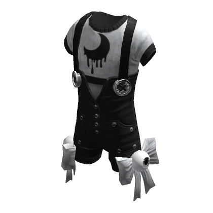 Monster Overalls Monochrome