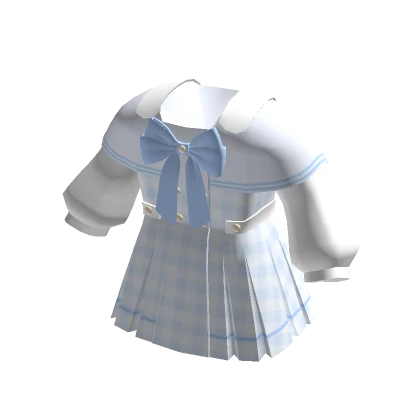 🍀Chibi Doll Sailor Dress (Pure Blue)