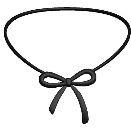 ♡ cutesy ribbon necklace (black)