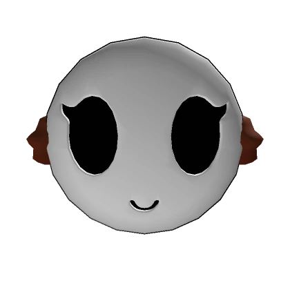 Smiley Shy Girl Mask: Hood Fitted