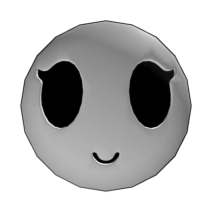 Smiley Shy Girl Mask: Head Fitted