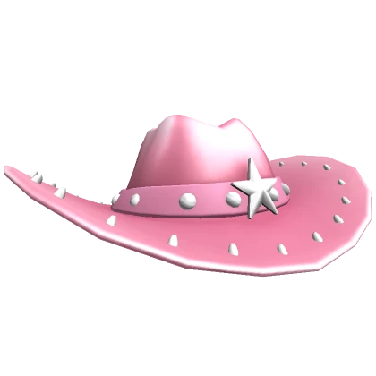 Pink Star Studded Cowboy Hat