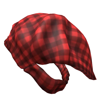 Head Bandana (Red Plaid)