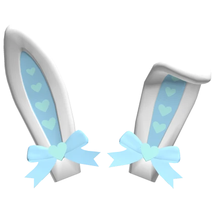 Adorable Blue Bunny Ears