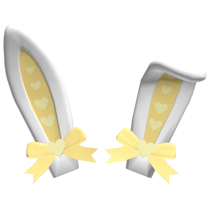 Adorable Yellow Bunny Ears