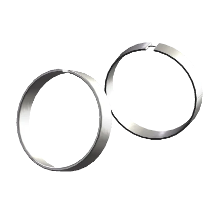 2000s Wide Hoops Silver