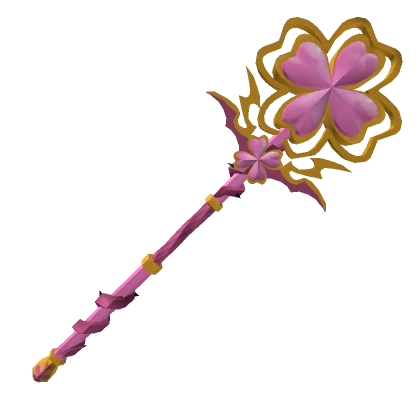 Pink Shamrock Staff