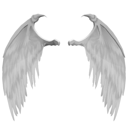 White angel devil wings 