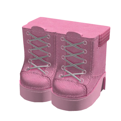 Combat Boots Pink