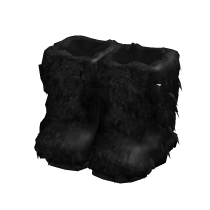 ʚ y2k fur boots black