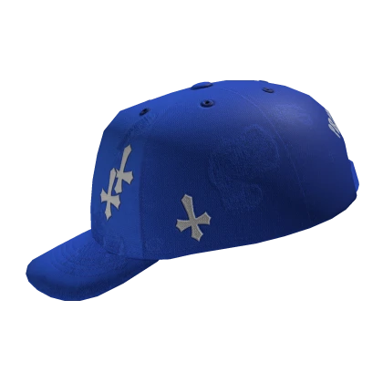 Blue Cross Backwards Cap For Hair