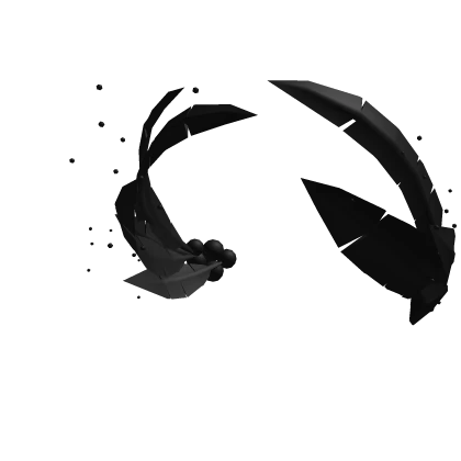 Black Feather Head Wings [_rover_]