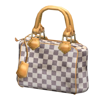 Checkered Luxury 2000s Handbag