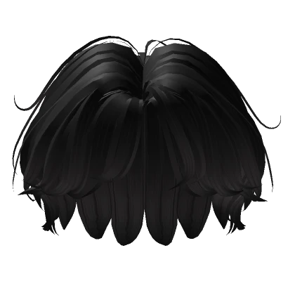 black wispy male anime boy hair