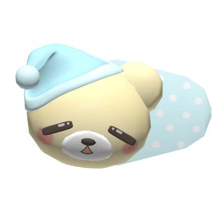 ♡ sleepy bear hairclip