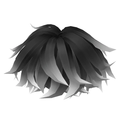 ✅ Soft Messy Hair Black to White Fade