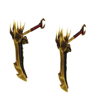 (1.0) Front Dual Leviathan Scythes - Gold