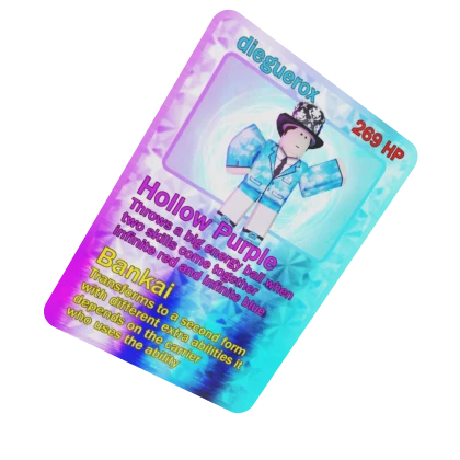 dieguerox Holographic Diamond Trading Card