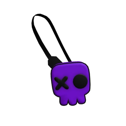 Y2K Skull Purse - Purple