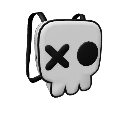 Y2K Skull Backpack - White