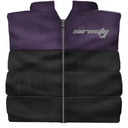 Purple and Black Puffer Vest