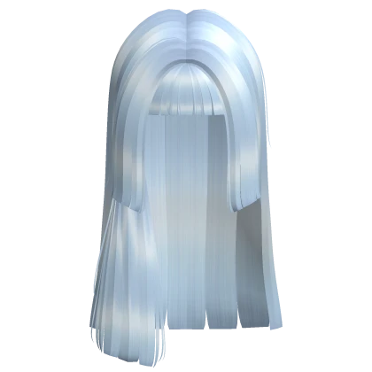 ❀ blue y2k hime cut hair