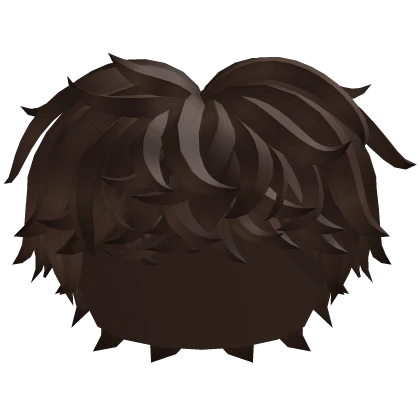 Brown Fluffy Messy Hairstyle