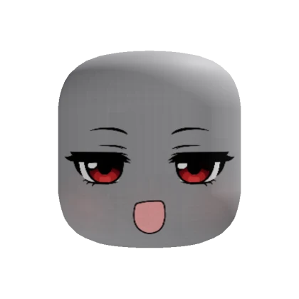 Happy Anime Face Red Eyes