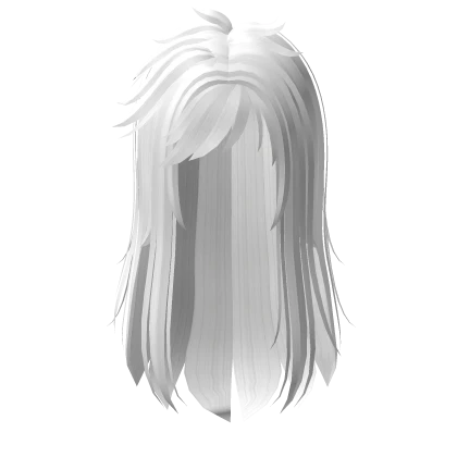 Messy White Scene Idol Hair