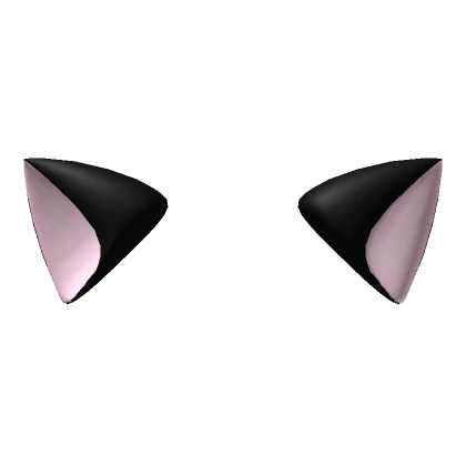 ≽^-⩊-^≼  Kawaii Neko Cat Ears Black