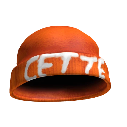 Cette Logo Beanie In Orange