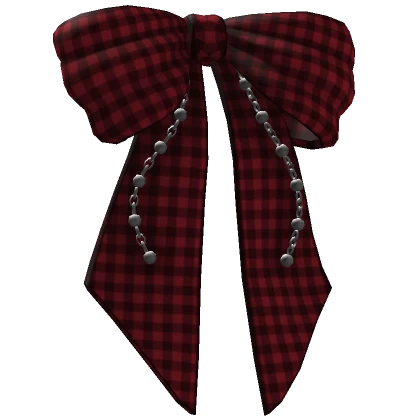 Big Plaid Bow Back (Red)