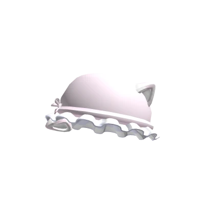 ♡ Silly Ruffled Cat Bucket Hat (Baby Pink)