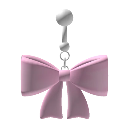 Pink Cutesy Bow Belly Ring 3.0