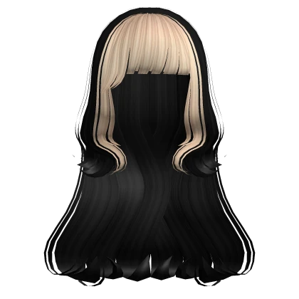 Indie Pop Wavy Hairstyle in Black Blonde