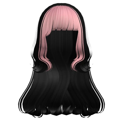 Indie Pop Wavy Hairstyle in Black Pink