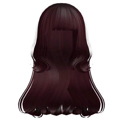 Indie Pop Wavy Hairstyle in Cherry Red